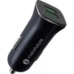 Автомобільний адаптер для телефона Make MCC-22BK Black