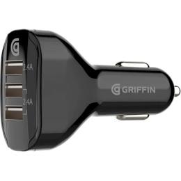 Автомобільний адаптер для телефона Griffin (GP-008-BLK) Black 3-Port 4.8A USB