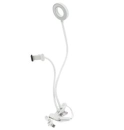 Тримач-підставка для телефона Voltronic YT35300 White +Led кільце