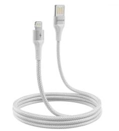 Дата-кабель Proove Double Way Weft USB (тато) - Lightning (тато) 1m White 2.4A