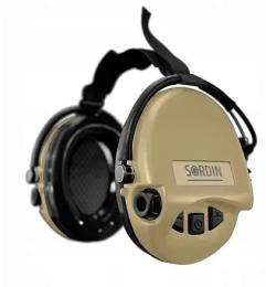 Захисні навушники Sordin Supreme Mil AUX з заднім тримачем
