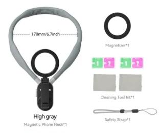 Тримач-підставка для телефона Infinity TELESIN Silicone Magnetic Neck Mount Quick