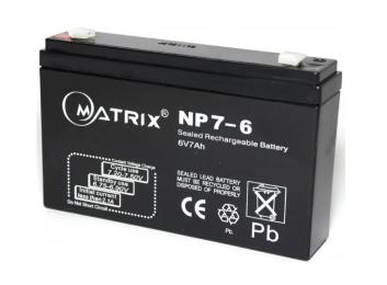Акумулятор для ДБЖ Matrix NP7-6 6V 7Ah