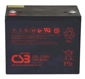Акумулятор для ДБЖ CSB Battery AGM 12V  -  80 Ah (GPL12800)