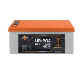 Акумулятор для ДБЖ LogicPower LiFePO4 25.6V  -  160 Ah (4096Wh) (BMS 200A/100А) пластик LCD Smart BT (24409)