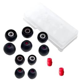 Амбушури для навушників Final Audio Earpiece Type E Black (set 5 pair) (FI-EPEBLBL2A4_EN)