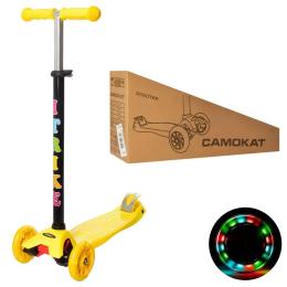 Самокат iTrike MAXI JR3-003-Y з підсвіткою