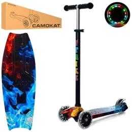 Самокат iTrike MAXI JR 3-055-1-WP14 з підсвічуванням