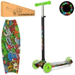 Самокат iTrike JR3-055-1-WP2 з підсвічуванням