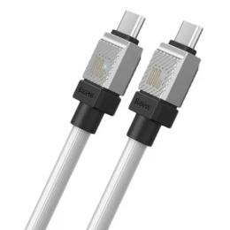 Дата-кабель Baseus CoolPlay Series Fast Charging Cable Type-C (тато) to Type-C (тато) 100W 2m White