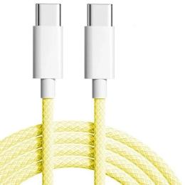 Дата-кабель Infinity Apple Woven Charge USB Type-C (тато)  -  USB Type-C (тато) 1м Yellow