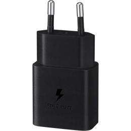 Мережевий зарядний пристрій для телефона Samsung EP-T1510X 15W PD Power Adapter + Type-C to Type-C cable Black