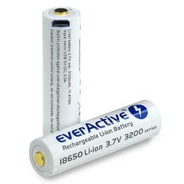 Акумулятор everActive Li-Ion 18650 3200мАг 7А MicroUSB із захистом (EACT-USB18650-3200P)