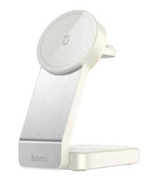 Бездротовий зарядний пристрій Hoco CQ3 Motorcycle Folding Magnetic Wireless Charging White 3 in 1