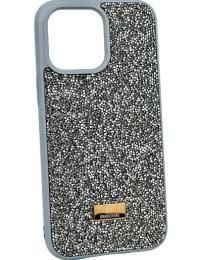Чохол-накладка Infinity SWAROVSKI Diamonds iPhone 15 Pro Gray №3