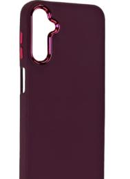 Чохол-накладка Infinity TPU Bonbon Metal Style для Samsung Galaxy A34 4G/5G Burgundy
