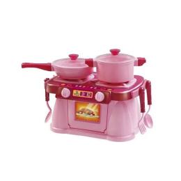 Ігровий набір Юника Кухонна плита Cooking Plate with Dishes Pink 71825, 7 предметів