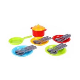 Ігровий набір Технок Посуду Маринка 10 1646TXK 4 тарілочки зі столовими приборами