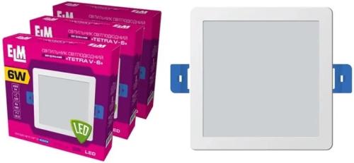 Світлодіодний світильник ELM LED Tetra V 6W 4000K (26-0087)