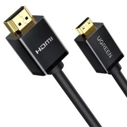 Відео-кабель Ugreen 11167 miniHDMI (тато)  -  HDMI (тато), 1.5 m Black