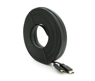 Відео-кабель Merlion HDMI (тато) - HDMI (тато), 20m Black (YT-HDMI(M)/(M)SLIM-20m)