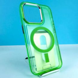 Чохол-накладка Infinity Colorful MagSafe для iPhone 15 Pro Max Green