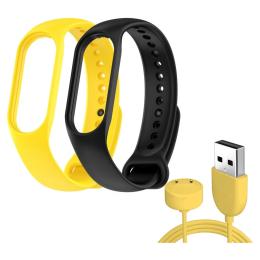Набір ремінців для фітнес-браслета ArmorStandart Set для Xiaomi Mi Band 7/6/5 New Style Yellow (ARM77040)
