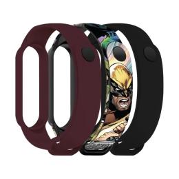 Набір ремінців для фітнес-браслета ArmorStandart Xiaomi Mi Band 7/6/5 Wolverine comix (ARM77056)