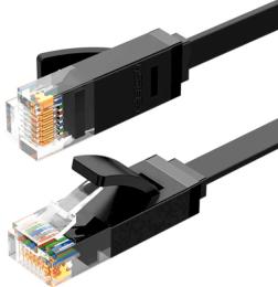Патч-корд Ugreen NW102 U/UTP Cat.6 15м Black (50180)