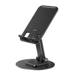 Тримач-підставка для телефона XO C108 Small Disc Rotating 360 Metal Phone Holder Black