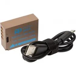 Акумулятор для фотоапарата PowerPlant Fujifilm TNP-W126 1050mAh з кабелем Type-C