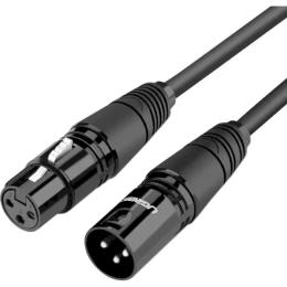 Аудіо-кабель Ugreen AV130 XLR (мама)  -  XLR (тато) 1м Black (20708)