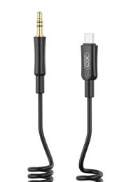 Аудіо-кабель XO NB-R255B Type-C (тато)  -  3.5mm (тато) 1м Black