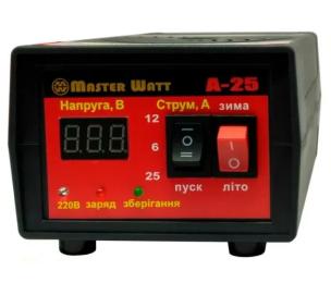 Зарядний пристрій для акумуляторних батарей MasterWatt MW-AZU12-A25