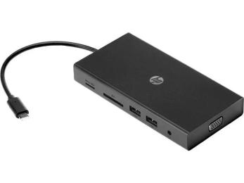 USB-хаб HP Travel USB C Multi Port Black (1C1Y5AA)