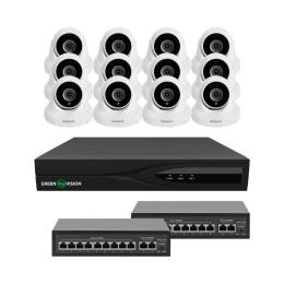 Комплект відеонагляду GreenVision GV-IP-K-W84/12 5MP (29585)