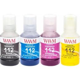 Комплект чорнил для принтера WWM 112 для Epson L11160/6490 4х140г B/C/M/Y (E112SET4P)