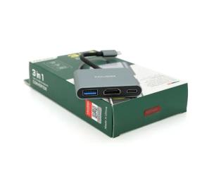 Перехідник iKaku YT-C-T-C (M)/HDMI (F)/USB3 Silver