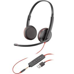 Накладні навушники Poly BlackWire C3225 USB-A HS Stereo