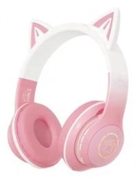 Накладні навушники XO BE38 Cats Ear Pink