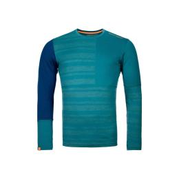 Термокофта Ortovox 185 RocknWool Long Sleeve Mns pacific green - L - бірюзовий (025.001.0156)