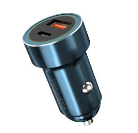 Автомобільний адаптер для телефона XO CC32 PD + QC3.0 20W Blue
