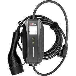 Зарядний пристрій для електромобіля HiSmart EV200757 Type 2  -  Schuko (220V) 6-16A 3.5kW 5м Black