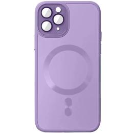 Чохол-накладка EpiK TPU + Glass Sapphire Midnight with MagSafe для Apple iPhone 15 Pro Lilac