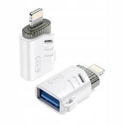 Перехідник XO NB256A Lightning (тато)  -  USB-A (мама) White
