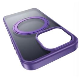 Чохол-накладка Hoco Stand Magnetic 2in1 AS1 Matte Case для iPhone 15 Pro Max Violet