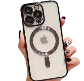 Чохол-накладка Infinity Magnetic для iPhone 15 Pro Midnight + захист камери