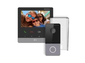 Відеодомофон HikVision DS-KH6100-E1 + DS-KV6103-PE1(С) 2 МП IP65 PoE +DS-KABV6113-RS