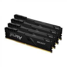 Оперативна память Kingston FURY 128GB (4x32GB) DDR4 3600 MHz Beast Black (KF436C18BBK4/128)