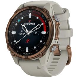 Смарт-годинник Garmin Descent Mk3i  43 mm Bronze PVD Titanium with French Gray Silicone Band (010-02753-13/14)